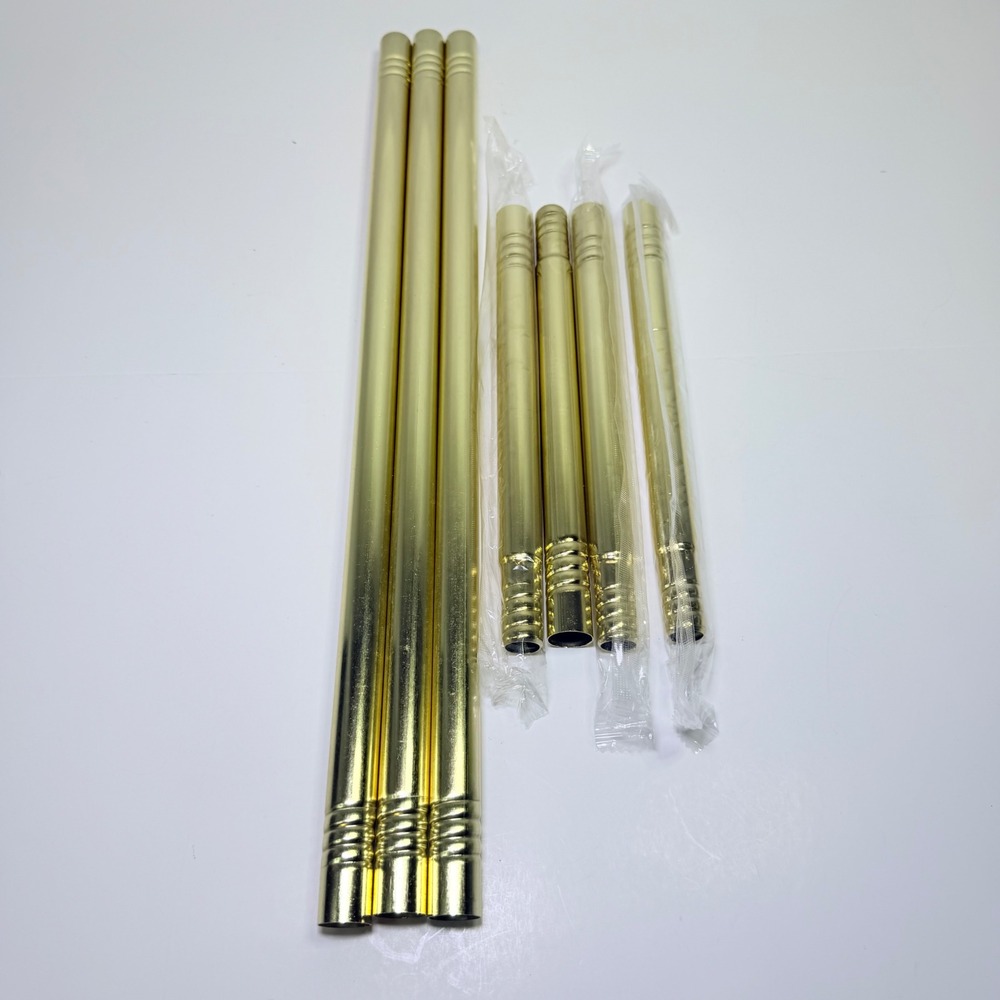 Gold Curtain Rods Decorative Modular Window Hardware Polished Gold Metal